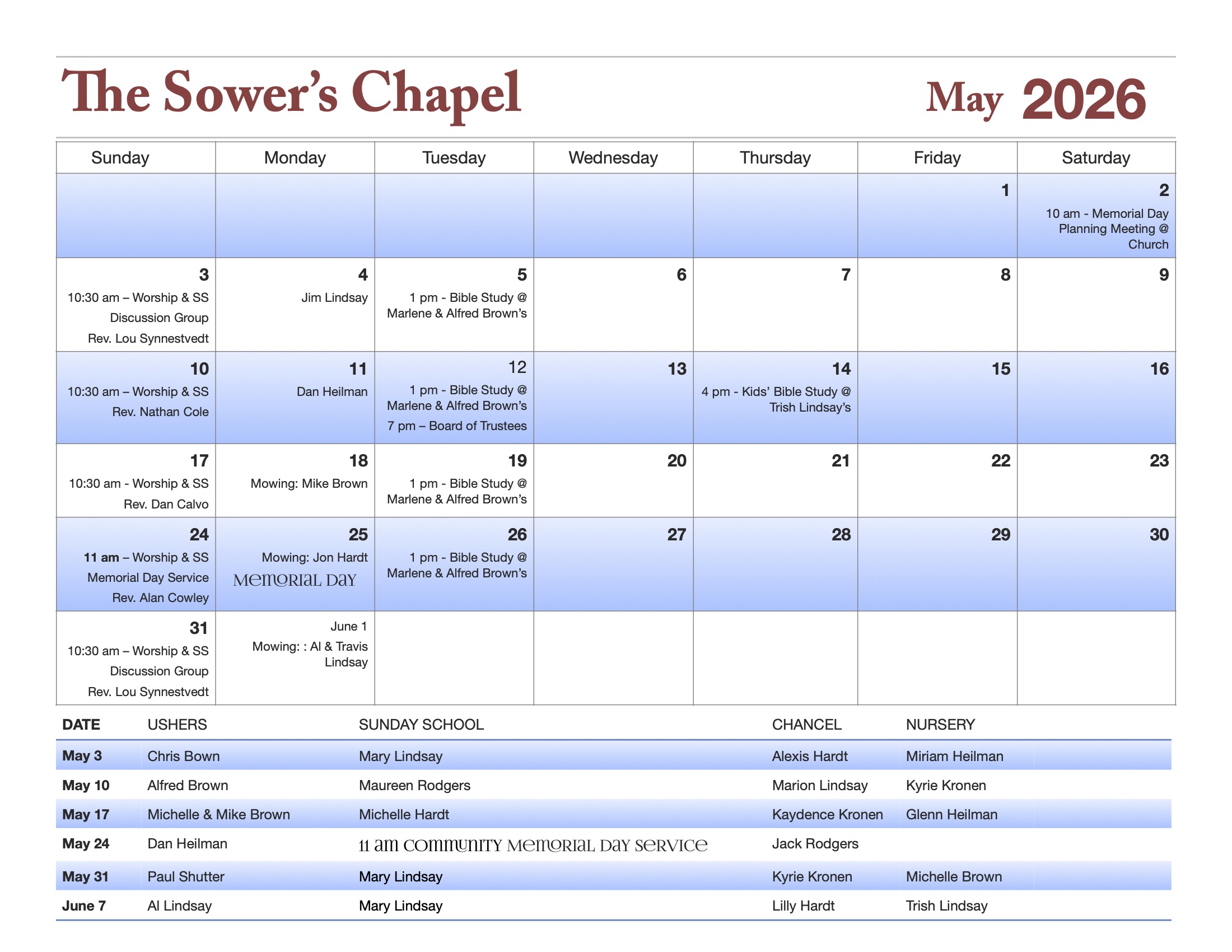 Calendar 2605